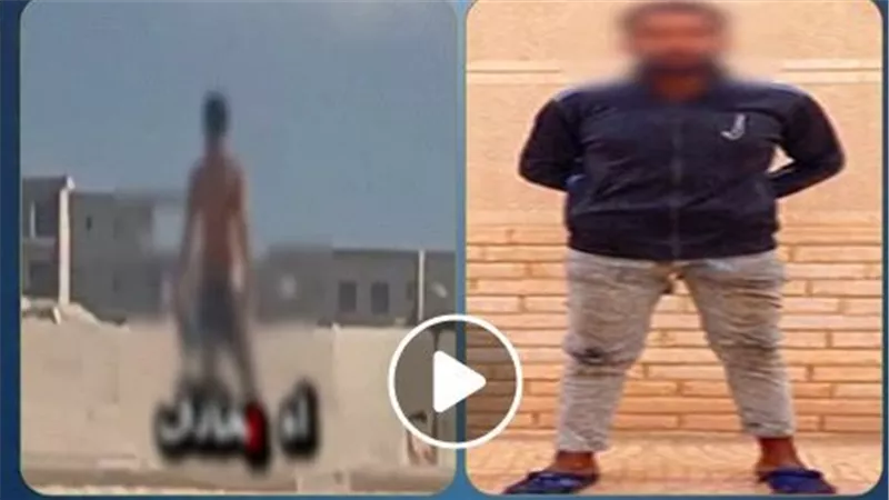 مشاهد مرعبة على الطريق السريع.. تفاصيل ضبط المتهم بالاعتداء على السيارات بمطروح | فيديو