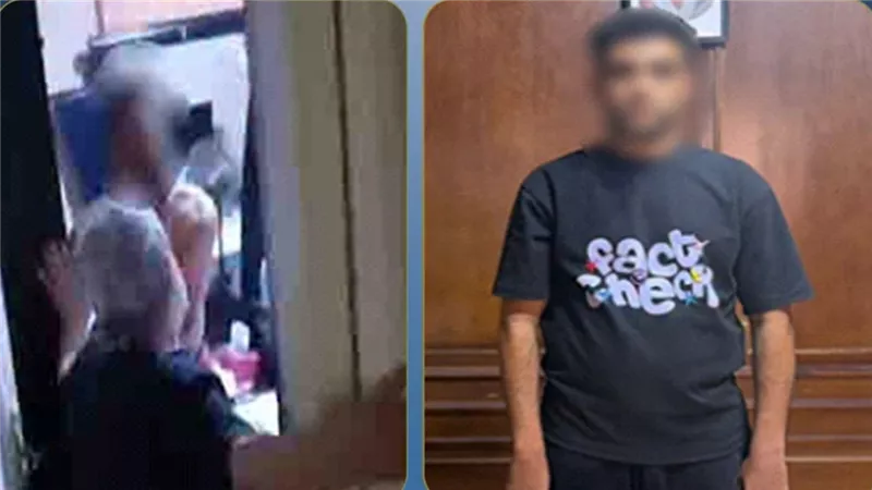 لقطات صادمة.. تفاصيل ضبط مدرب رياضي اعتدى على مسنة وابنتها | فيديو