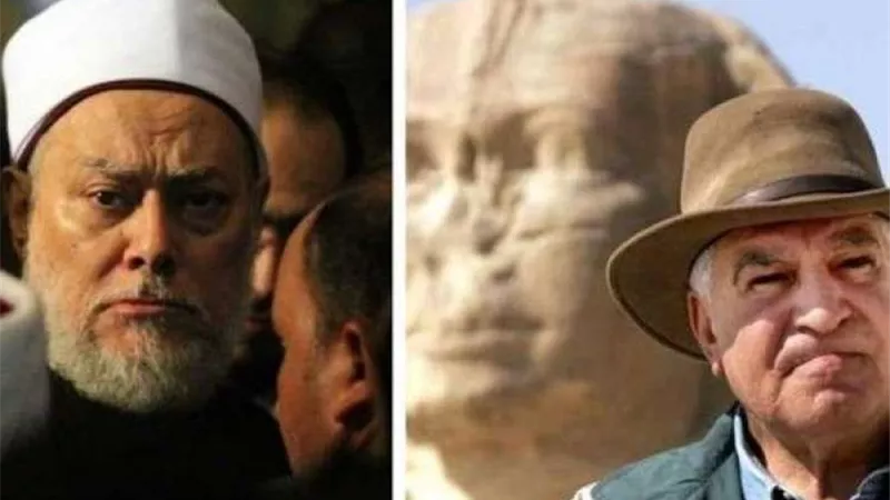 معركة قصف جبهات بين على جمعة وزاهي حواس..الأثري : لن أسمح لك..والمفتي السابق يرد : سقطة 