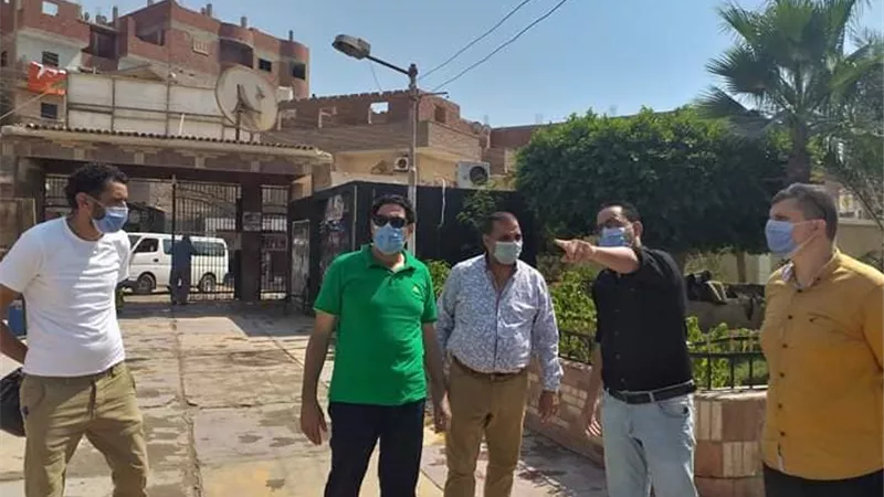 عبدالوكيل فى زيارة لمراكز الشباب بالصف لمتابعة مدى الالتزام بالاجراءات الاحترازية | صور