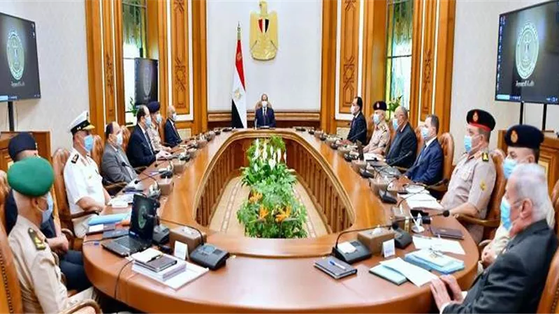 5 رسائل قوية من مجلس الدفاع الوطني بشأن أزمات سد النهضة وليبيا 