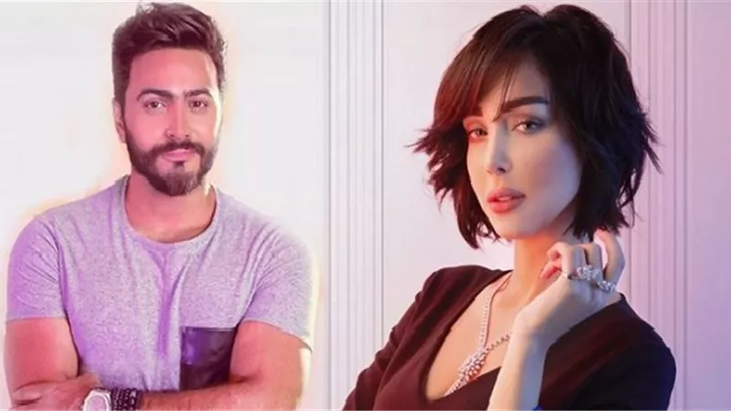 بعد صوره مع المعجبات وأنباء انفصالهما .. تامر حسني يوجه رسالة مثيرة لبسمة بوسيل