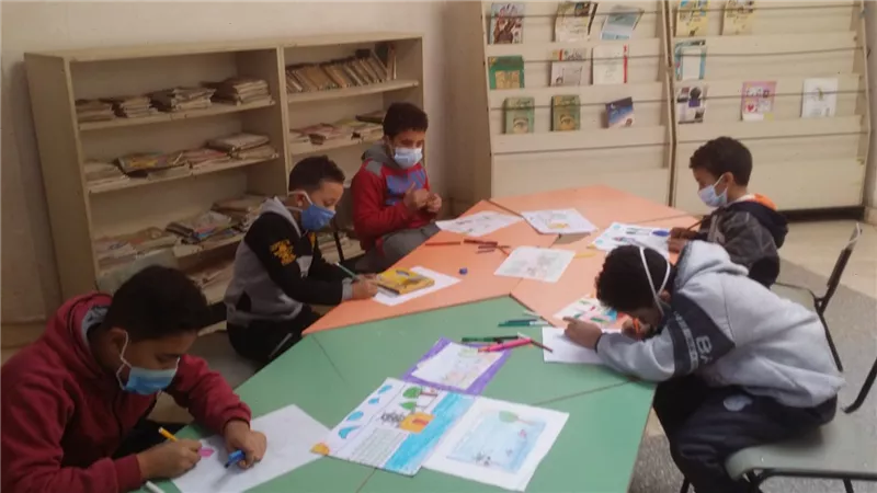 قبل أيام من العام الجديد..لوحات فنية لأطفال الغربية تؤكد على التعايش السلمي بين المصريين | صور