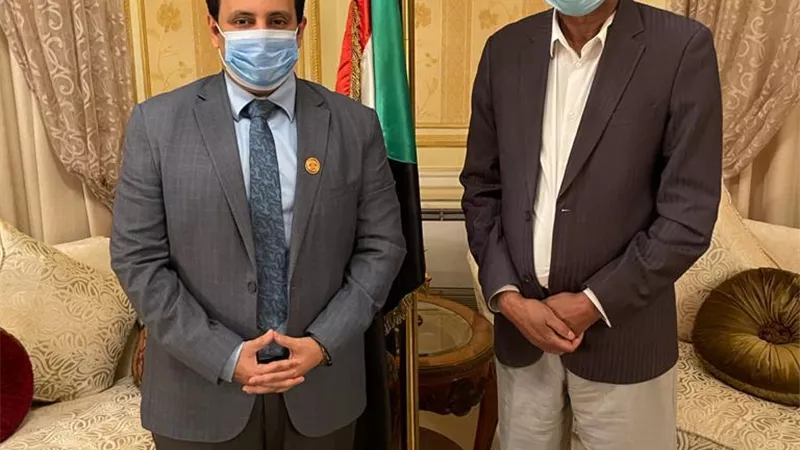 النائب أحمد سمير زكريا يلتقى السفير السوداني بالقاهرة