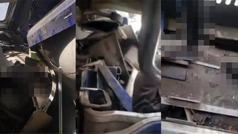 لحظات من الرعب.. اللقطات الأولى من داخل عربات قطاري سوهاج المتصادمين | شاهد