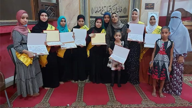 حفل لتكريم حفظة القرأن الكريم بقرية الحي بمركز الصف جنوب الجيزة