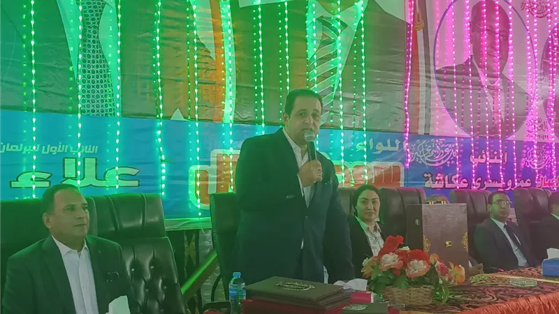 بالصور..علاء عابد يكرم إسم الراحل اللواء سعد الجمال