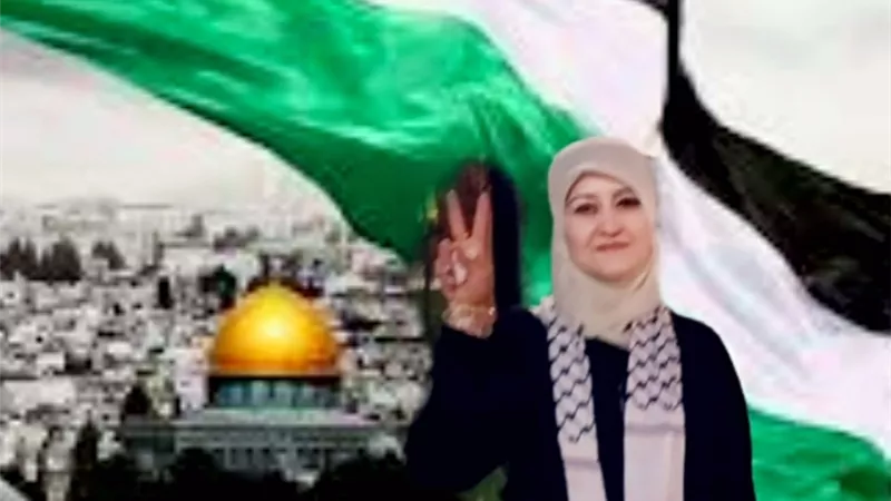 الشّعلان النّاطقة الإعلاميّة باسم منظّمة السّلام والصّداقة الدّولية تندّد بالاعتداءات الصّهيونيّة الوحشيّة على الفلسطينيين
