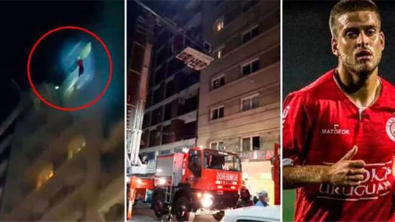 قفز من الدور الـ11.. لاعب مصاب بكورونا يهرب من حريق غرفة العزل بالفندق | فيديو 