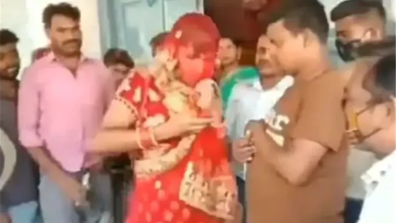 رد فعل عنيف من عائلتها.. شاب يتنكر في زي العروس لمقابلة حبيبته ليلة زفافها