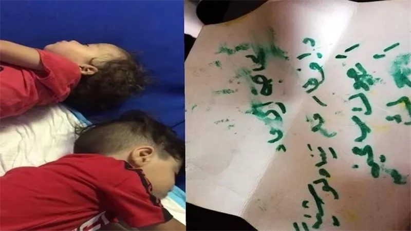 مفجعا لايمكن وصفه..سوري يلقي طفلتيه في مستشفى بسبب الفقر ويترك رسالة تقشعر لها الأبدان