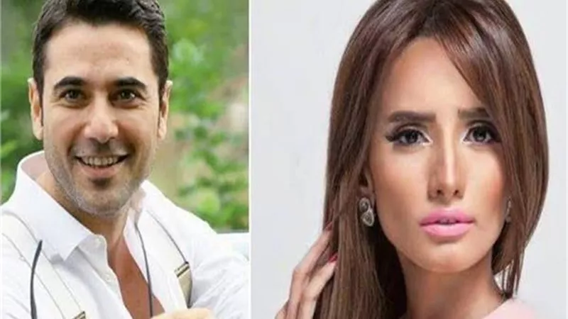  اقتحما مكان التصوير.. الصدفة تظهر توأم زينة وأحمد عز لأول مرة| شاهد 
