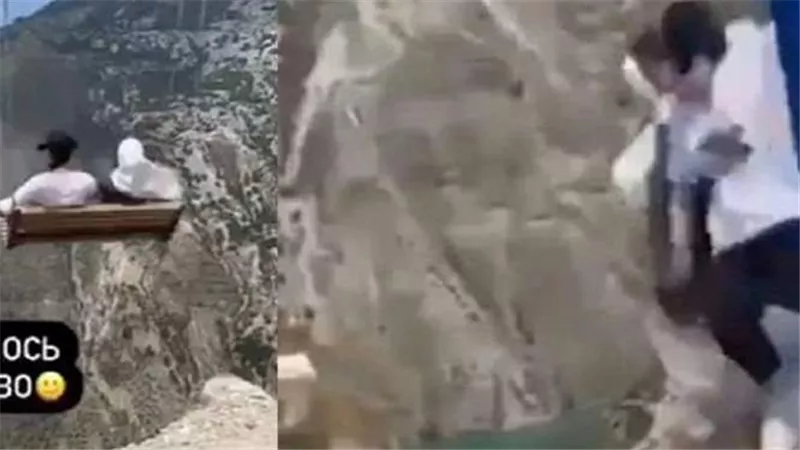  مشهد أوقف القلوب.. لحظة سقوط فتاتين من أرجوحة على ارتفاع 6300 قدم | فيديو 