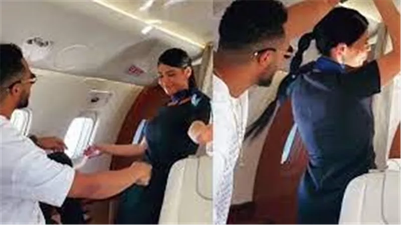 شاهد..محمد رمضان يرقص مع مضيفات في طائرته الخاصة
