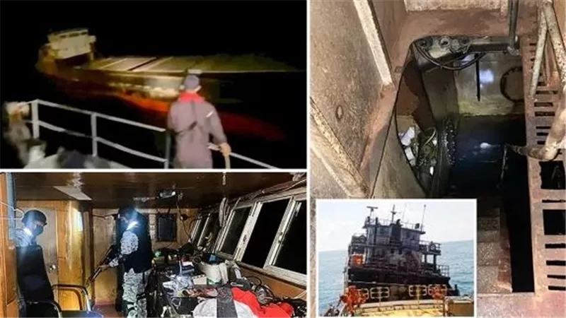 محدش عارف عنها حاجة..سفينة أشباح مهجورة تظهر فجأة في قلب المياه | فيديو