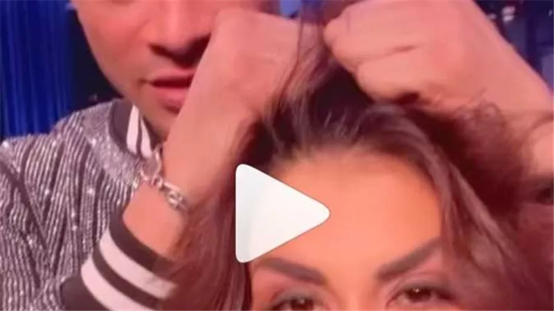 ينفع يعمل كدة؟..حسن شاكوش يشد شعر منة فضالي | فيديو