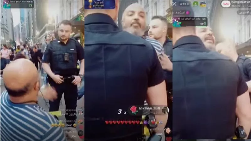 التحرش السبب.. فيديو جديد للحظة اعتقال الإخواني بهجت صابر خلال بث مباشر | شاهد