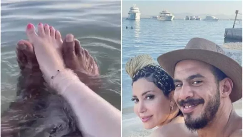  قبل أنباء انفصالهما.. آخر فيديو جمع بين نسرين طافش وزوجها | شاهد