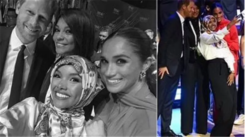 من مخيم لاجئين لمستشارة.. من هي عارضة الأزياء المسلمة التي ظهرت مع ميجان ماركل؟