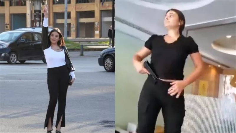 لقبوها بالبطلة.. من هي اللبنانية سالى حافظ التي اقتحمت بنك بمسدس لعبة؟ | شاهد