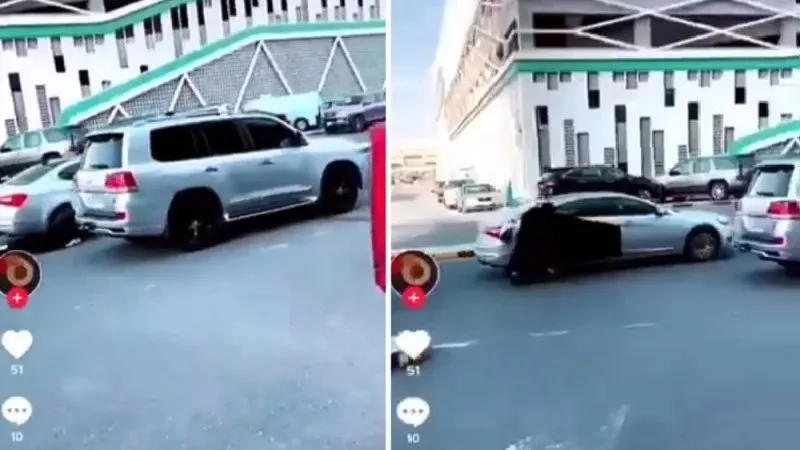 فيديو صادم.. لحظة سحل سيدة منتقبة وسط الشارع في السعودية | شاهد