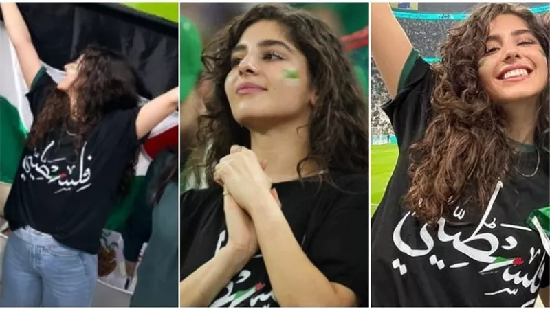 بعد ظهورها بعلم فلسطين في مباراة السعودية.. رد ناري من مايان السيد على مهاجميها 