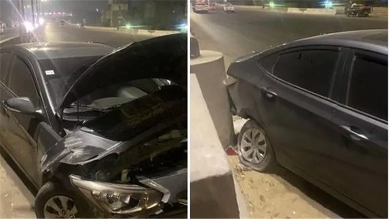 سيارته تهشمت.. فنان شهير يتعرض لحادث سير | شاهد