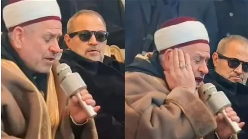 مشهد مؤثر.. جورج وسوف يطلب تلاوة القرآن في عزاء ابنه وديع