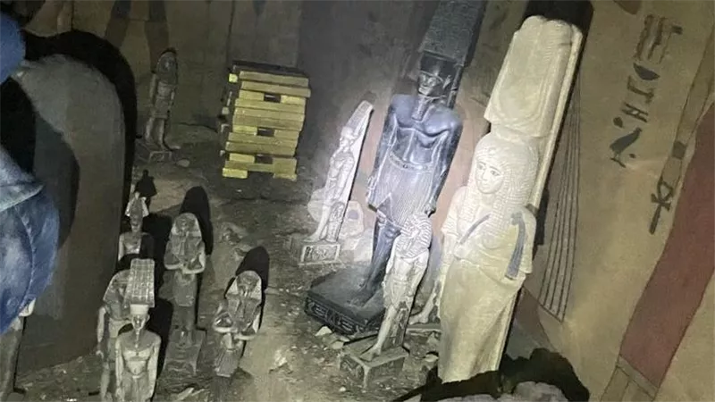 فراعنة النصب.. القصة الكاملة لمقبرة بني سويف المزيفة | شاهد