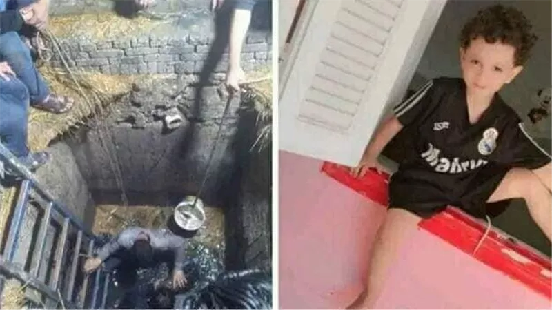 بعد سقوطه داخل بئر صرف صحي.. تفاصيل ساعات الرعب لانتشال جثة طفل دمياط | فيديو