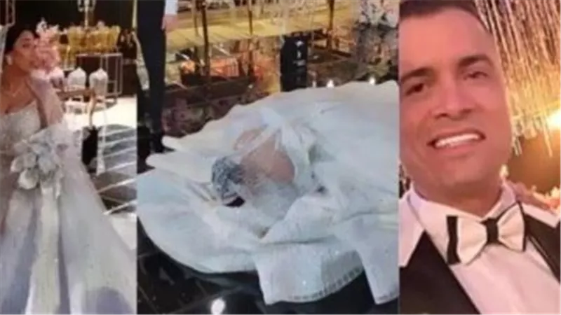 ايه السجود العريان ده.. تعليقات نارية بسبب تصرف زوجة حسن شاكوش خلال زفافهما | شاهد