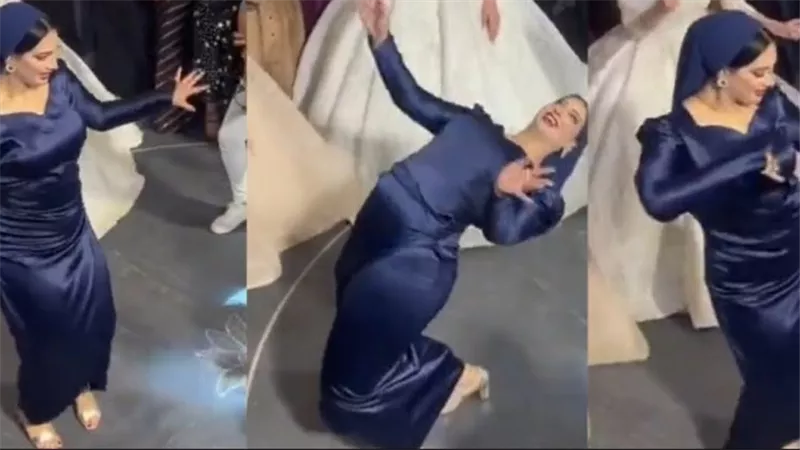 سايبين ناس بيعملوا فيديوهات خليعة وبيحاسبوني.. تعليق ناري من صاحبة الفستان الأزرق بعد رقصها المثير للجدل | فيديو