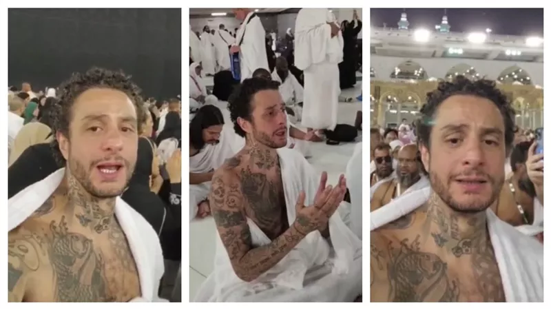 ظهر بالتاتو أمام الكعبة.. عبدالله رشدي يعلق على أداء أحمد الفيشاوي العمرة