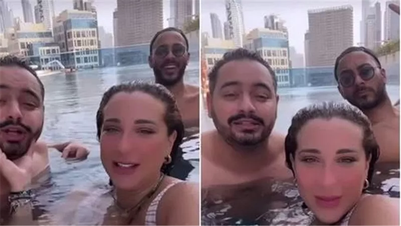 بعد ظهورها المثير للجدل بحمام السباحة.. إطلالة جديدة لـ أسما شريف منير | شاهد