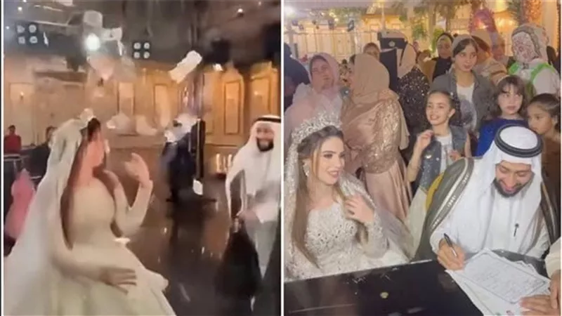 العريس خليجي والمعازيم بتلم فلوس.. فيديو العروسة المصرية يثير غضب المتابعين وهذه حقيقة جنسيتهما | شاهد
