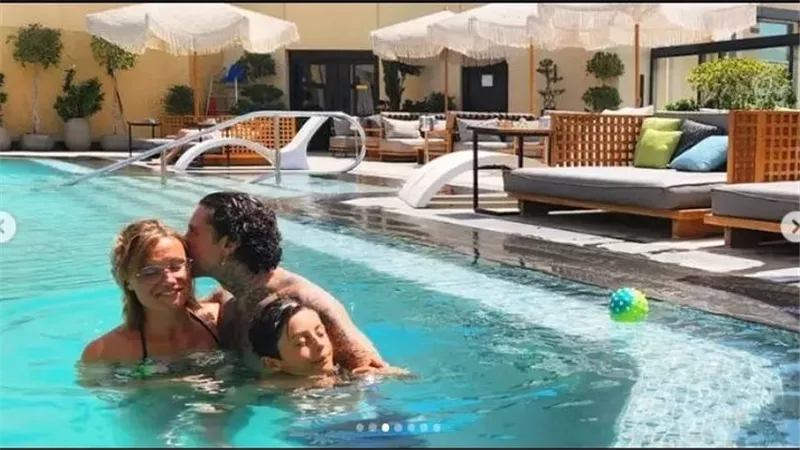 لأول مرة.. أحمد الفيشاوي يظهر مع ابنه الألماني بعد الاعتراف به | شاهد