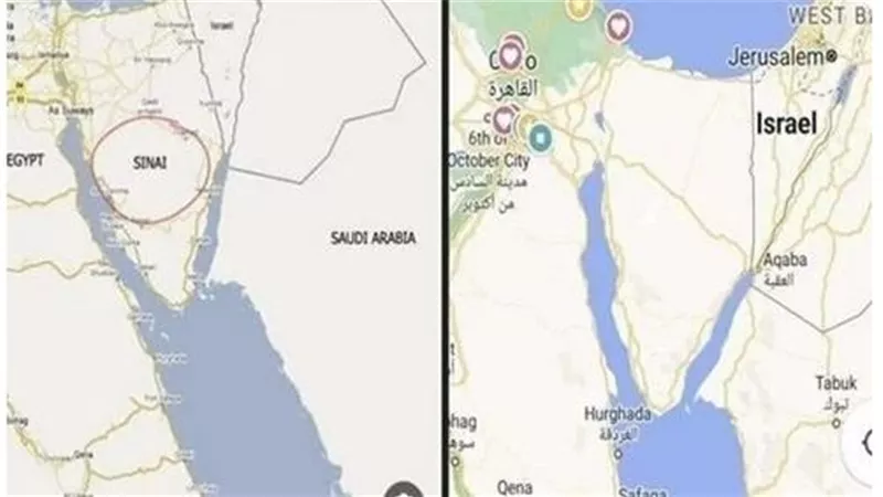التفاصيل الكاملة.. حقيقة حذف سيناء من خريطة مصر على جوجل | شاهد