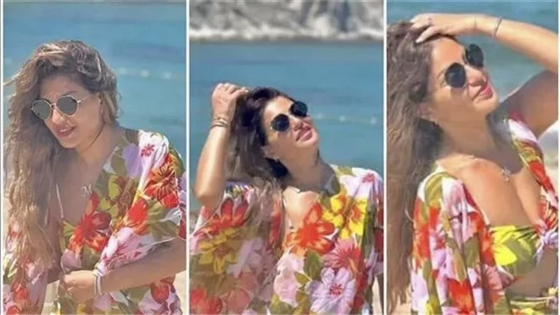 من تركيا.. اطلالة مثيرة جديدة للفنانة منة فضالي | شاهد