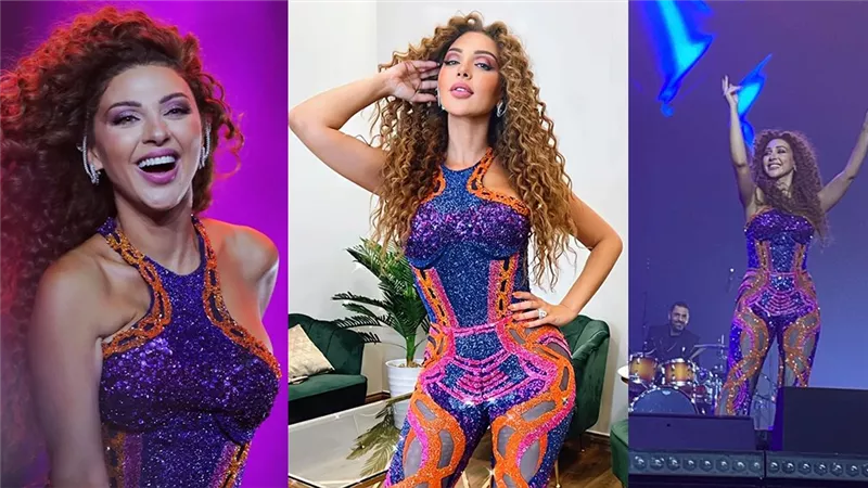 مين مستخبي تحت الفستان.. إطلالة ميريام فارس تشعل السوشيال ميديا | شاهد