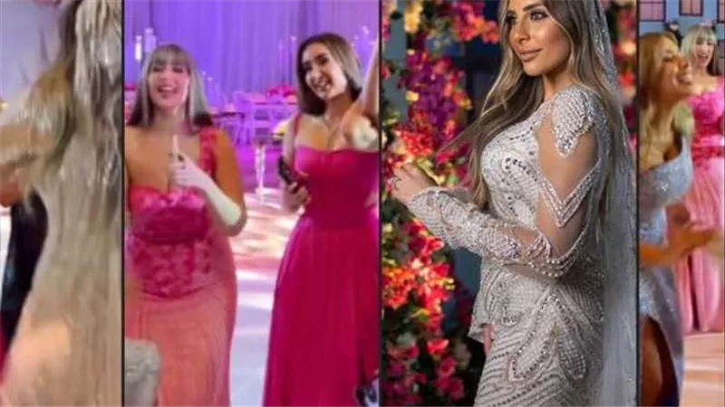 هنا وفرح الزاهد يشعلان حفل زفاف المذيعة لينا الطهطاوي بالرقص | فيديو