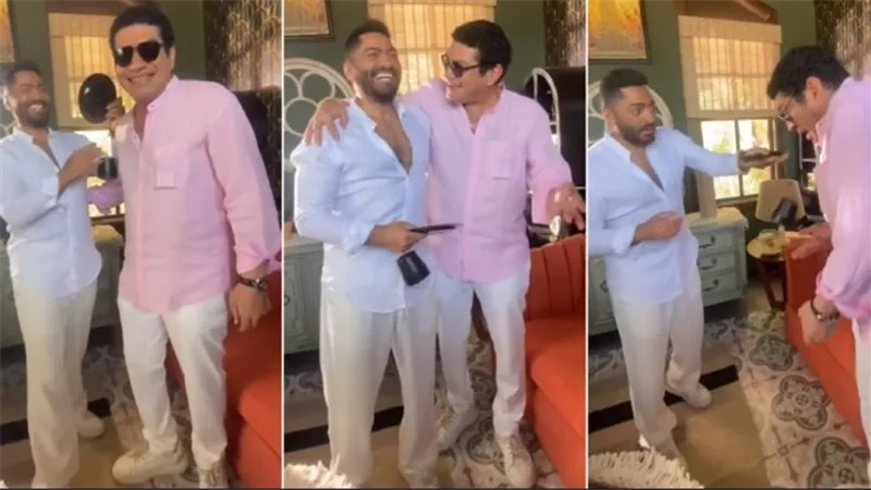 شاي ساخن.. حكاية مقلب تامر حسني في باسم سمرة | فيديو