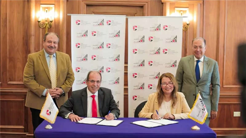 الجامعة البريطانية في مصر توقع بروتوكول تعاون مع أكاديمية الفنون.. تفاصيل