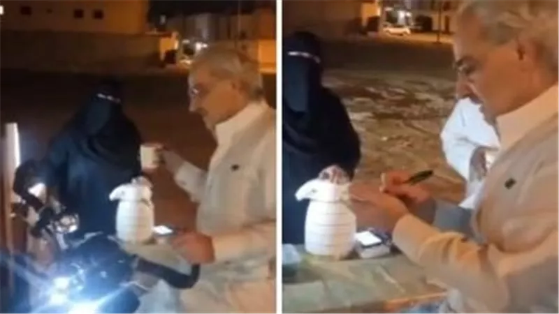 حظها من السما.. ماذا فعل مع الوليد بن طلال بائعة الشاي على الطريق؟ | فيديو