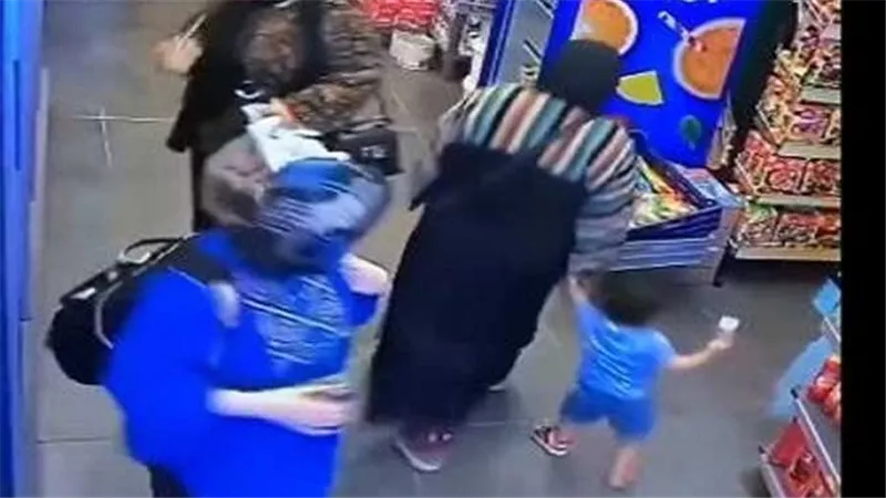 خلوا بالكم من أولادكم.. فيديو صادم لمحاولة سيدة خطف طفل بالغربية وأمه تنقذه | شاهد