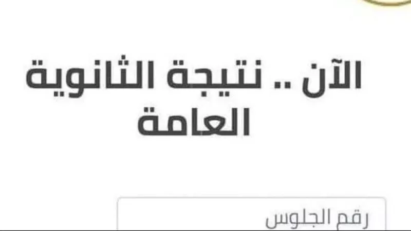 ظهرت الآن نتيجة الثانوية العامة 2024 بالاسم ورقم الجلوس
