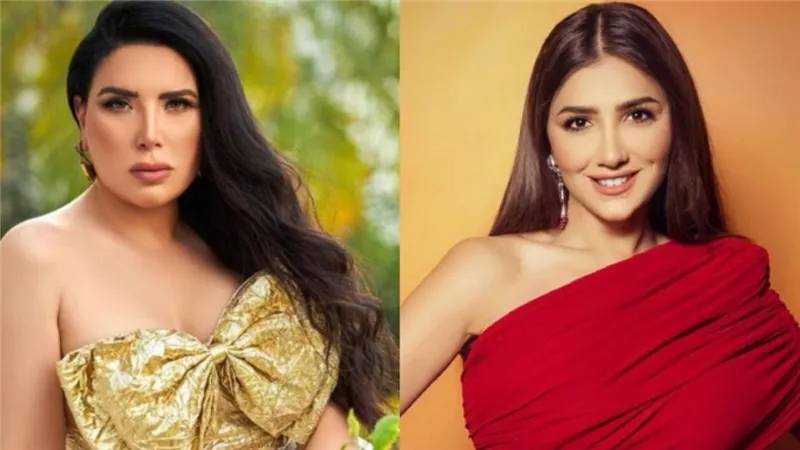 سعره مفاجأة.. مي عمر وعبير صبري بنفس الفستان فأيهما أجمل ؟ | شاهد