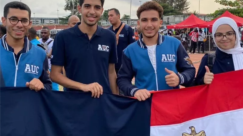 طلاب الجامعة الأمريكية بالقاهرة يحصلون على المركز الأول في دورة الألعاب الجامعية الأفريقية 