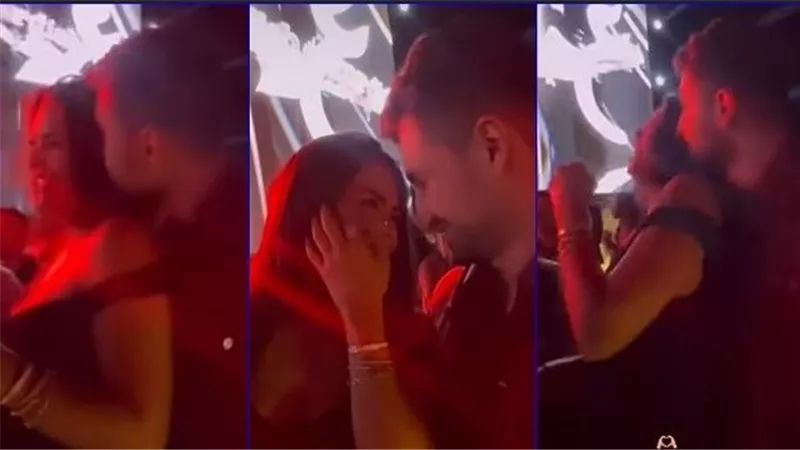 وصلة رقص ووشوشة وضحك.. هل ارتبطت أسماء جلال بالفنان أمير المصري؟ | فيديو