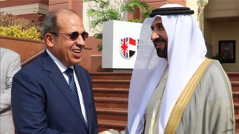 رئيس الجامعة البريطانية يستقبل رئيس البرلمان العربي لتعزيز التعاون الأكاديمي