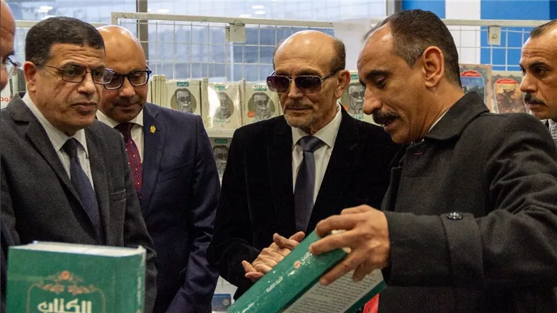 الفنان محمد صبحي في مدينة زويل على هامش افتتاح معرض الكتاب